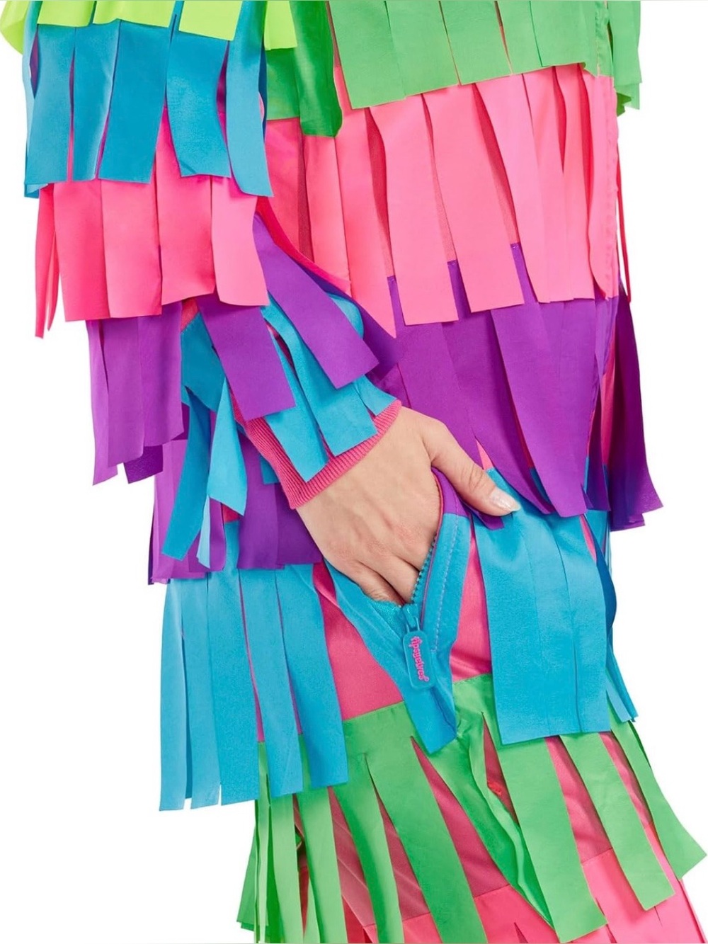 Tipsy Elves Women’s Piñata Halloween Costume Hooded Jumpsuit, Size: Medium, NWT - Picture 3 of 11